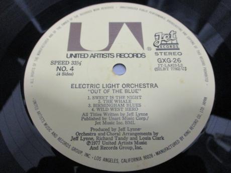 ELO Electric Light Orchestra Out of Blue Japan Orig. 2LP OBI POSTER