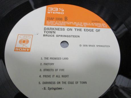 Bruce Springsteen Darkness on the Edge of Town Japan Rare LP CAP OBI SHRINK