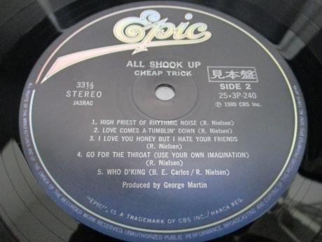 Cheap Trick All Shook Up Japan Orig. PROMO LP CAP OBI