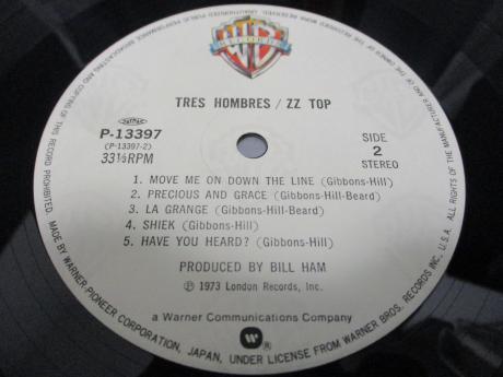ZZ TOP Tres Hombres Japan Tour ED LP BROWN OBI