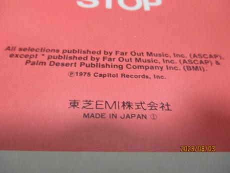 Eric Burdon Band Stop Japan Orig. LP STICKER COMPLETE