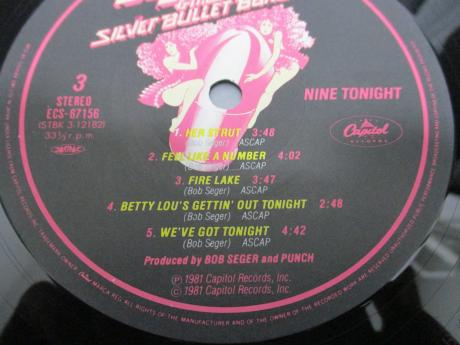 Backwood Records : Bob Seger Nine Tonight Japan Orig. 2LP