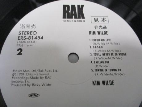 Kim Wilde 1st Same Title Japan Orig. PROMO LP OBI WHITE LABEL