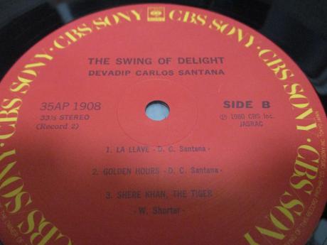 Devadip Carlos Santana Swing of Delight Japan Orig. 2LP OBI