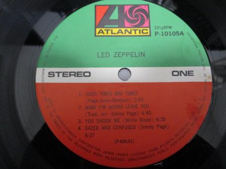 Led Zeppelin 1st Same Title Japan Rare LP OBI BIG POSTER
