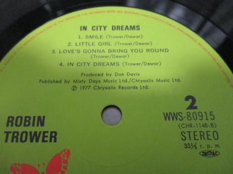 Robin Trower In City Dream Japan Orig. LP OBI INSERT