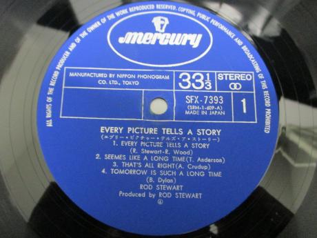 Rod Stewart Every Picture Tells a Story Japan Orig. LP PERFORATED POSTER