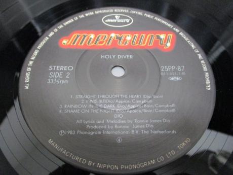 DIO Holy Diver Japan Orig. LP OBI INSERT