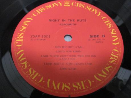Aerosmith Night In The Ruts Japan Orig. LP OBI