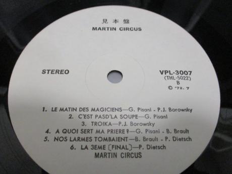 Martin Circus 1st Same Title Japan Orig. PROMO LP OBI DIF WHITE LABEL