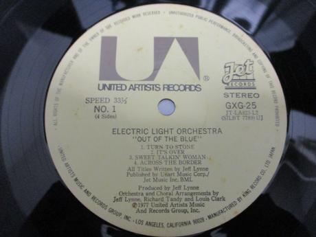 ELO Electric Light Orchestra Out of Blue Japan Orig. 2LP OBI POSTER