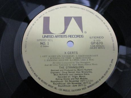 Stranglers X Certs Japan LTD LP OBI + 7" BIG POSTER