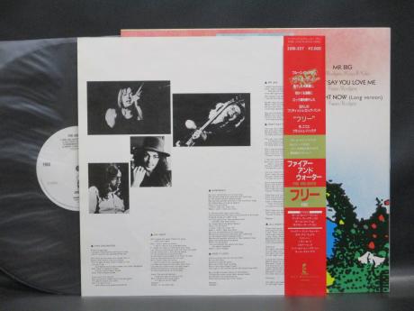 Free Fire and Water Japan PROMO LP RED OBI + INSERT WHITE LABEL