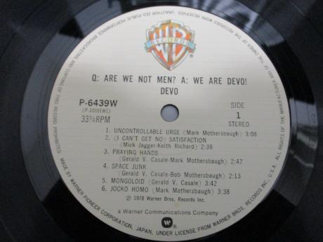 DEVO Q: Are We Not Men? A: We Are Devo! Japan Hot Rod ED LP BLUE OBI