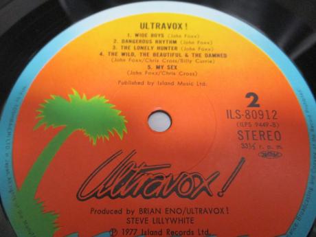 Ultravox ! 1st Same Title Japan Orig. LP OBI INSERT