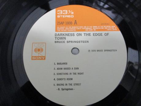 Bruce Springsteen Darkness on the Edge of Town Japan Rare LP CAP OBI SHRINK