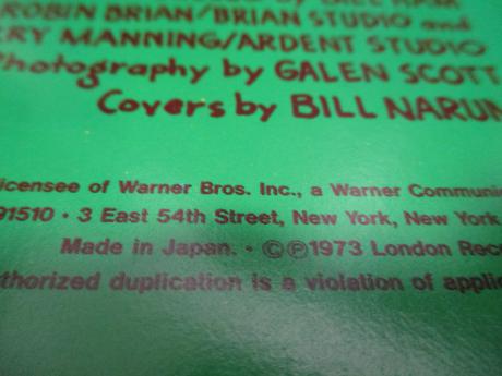 ZZ TOP Tres Hombres Japan Tour ED LP BROWN OBI