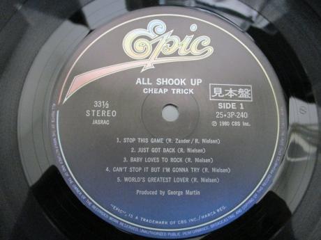 Cheap Trick All Shook Up Japan Orig. PROMO LP CAP OBI
