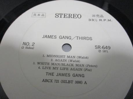 James Gang Thirds Japan Orig. PROMO LP OBI WHITE LABEL