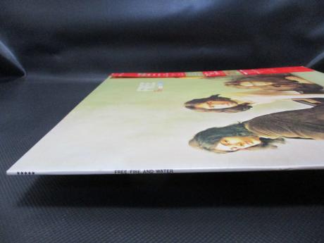 Free Fire and Water Japan PROMO LP RED OBI + INSERT WHITE LABEL
