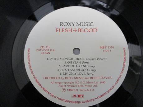 Roxy Music Flesh + Blood Japan Orig. LP OBI