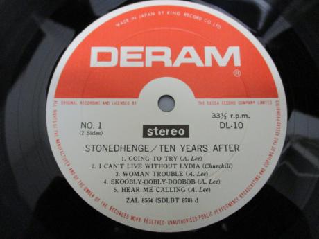 Ten Years After Stonehenge Japan Orig. LP DIF INSERT