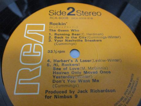 Guess Who Rockin’ Japan Orig. LP OBI G/F INSERT