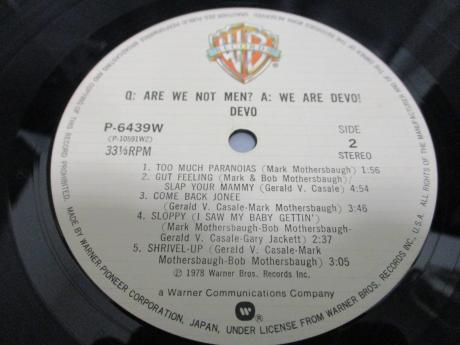 DEVO Q: Are We Not Men? A: We Are Devo! Japan Hot Rod ED LP BLUE OBI
