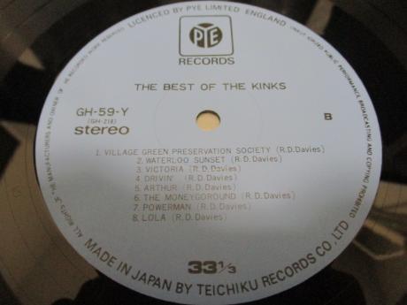 Kinks The Best Of Japan ONLY LP OBI INSERT