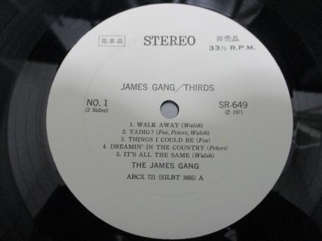 James Gang Thirds Japan Orig. PROMO LP OBI WHITE LABEL