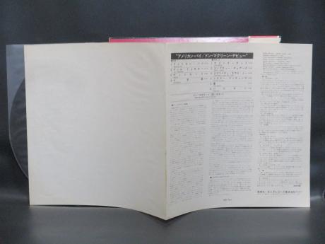 Don McLean American Pie Japan Orig. LP OBI