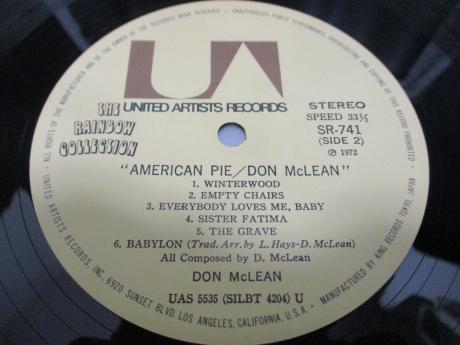 Don McLean American Pie Japan Orig. LP OBI