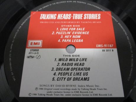 Talking Heads True Stories Japan Orig. LP OBI