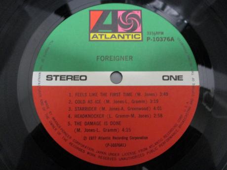 Foreigner 1st Same Title Japan Orig. LP OBI INSERT