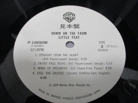 Little Feat Down on the Farm Japan Orig. PROMO LP OBI WHITE LABEL