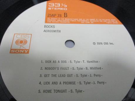 2. Aerosmith Rocks Japan Orig. LP OBI