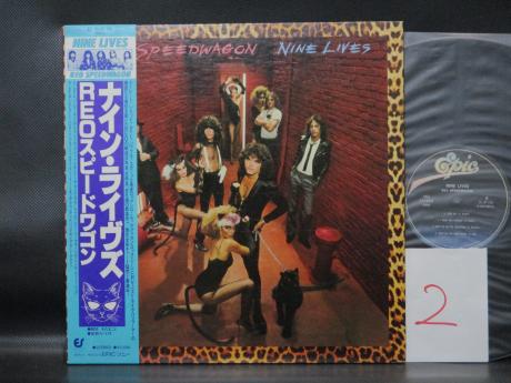 2. REO Speedwagon Nine Lives Japan Orig. LP OBI