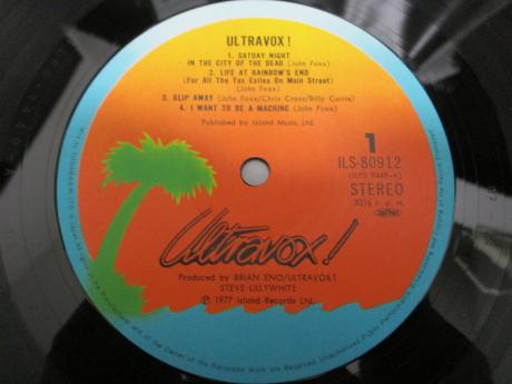 Ultravox ! 1st Same Title Japan Orig. LP OBI INSERT