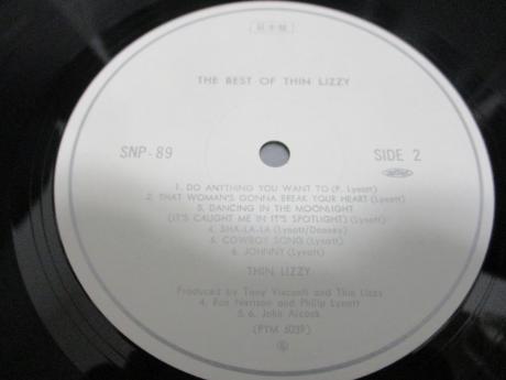 Thin Lizzy Best Of Japan PROMO ONLY LP WHITE LABEL