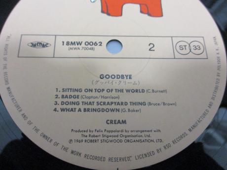 Cream Goodbye Japan Rare LP PURPLE OBI 1988