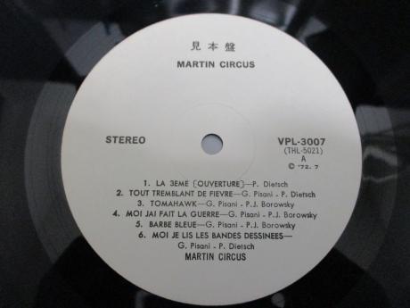 Martin Circus 1st Same Title Japan Orig. PROMO LP OBI DIF WHITE LABEL