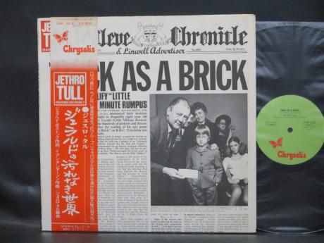 Jethro Tull Thick as Brick Japan Early Press LP OBI NEWSPAPER COVER
