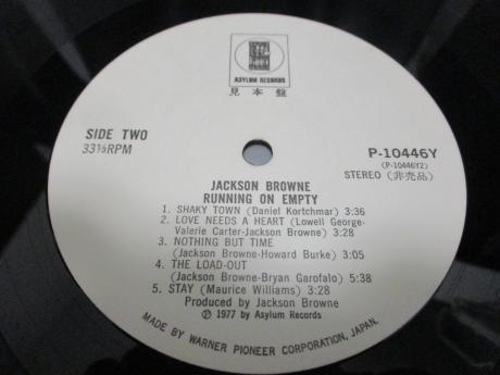 Jackson Browne Running on Empty Japan Orig. PROMO LP OBI WHITE LABEL