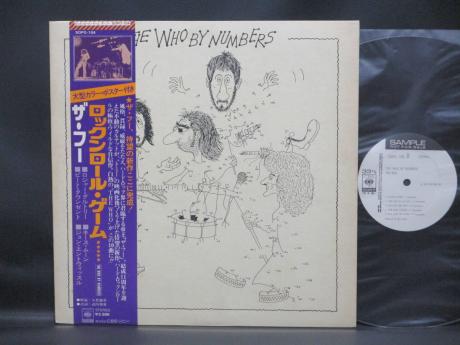 WHO By Numbers Japan Orig. PROMO LP OBI WHITE LABEL RARE POSTER