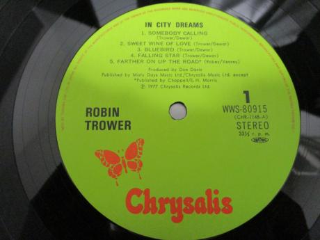 Robin Trower In City Dream Japan Orig. LP OBI INSERT