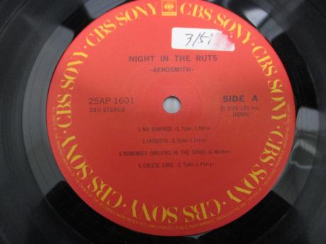 Aerosmith Night In The Ruts Japan Orig. LP OBI