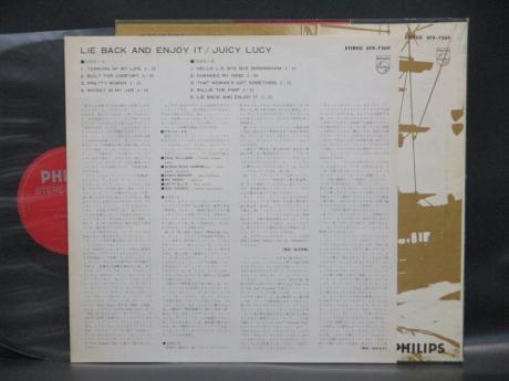 Juicy Lucy Lie Back And Enjoy It Japan Orig. PROMO LP DIF RED LABEL