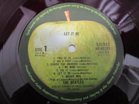Beatles Let It Be Japan Orig. LP 2OBI RED WAX