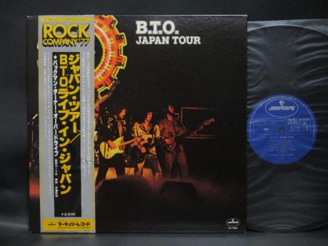 Bachman Turner Overdrive B.T.O. Japan Tour Japan Orig. LP OBI
