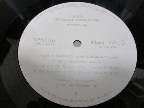 Wishbone Ash No Smoke Without Fire Japan Orig. PROMO LP OBI WHITE LABEL